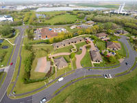 drone photo of business park in northumberland