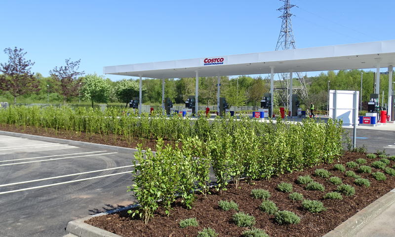 Costco petrol station frontage