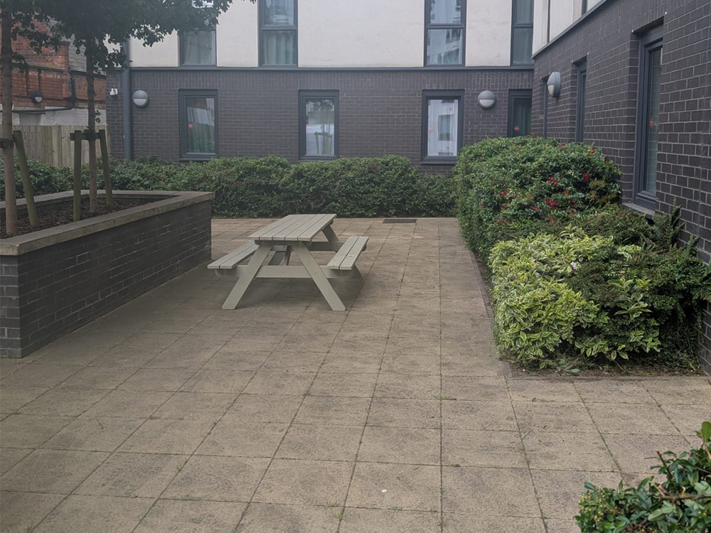 This student accommodation in Coventry was looking for core landscape renovation services to bring the site back up to a maintainable standard after it had been left in need of a little TLC.