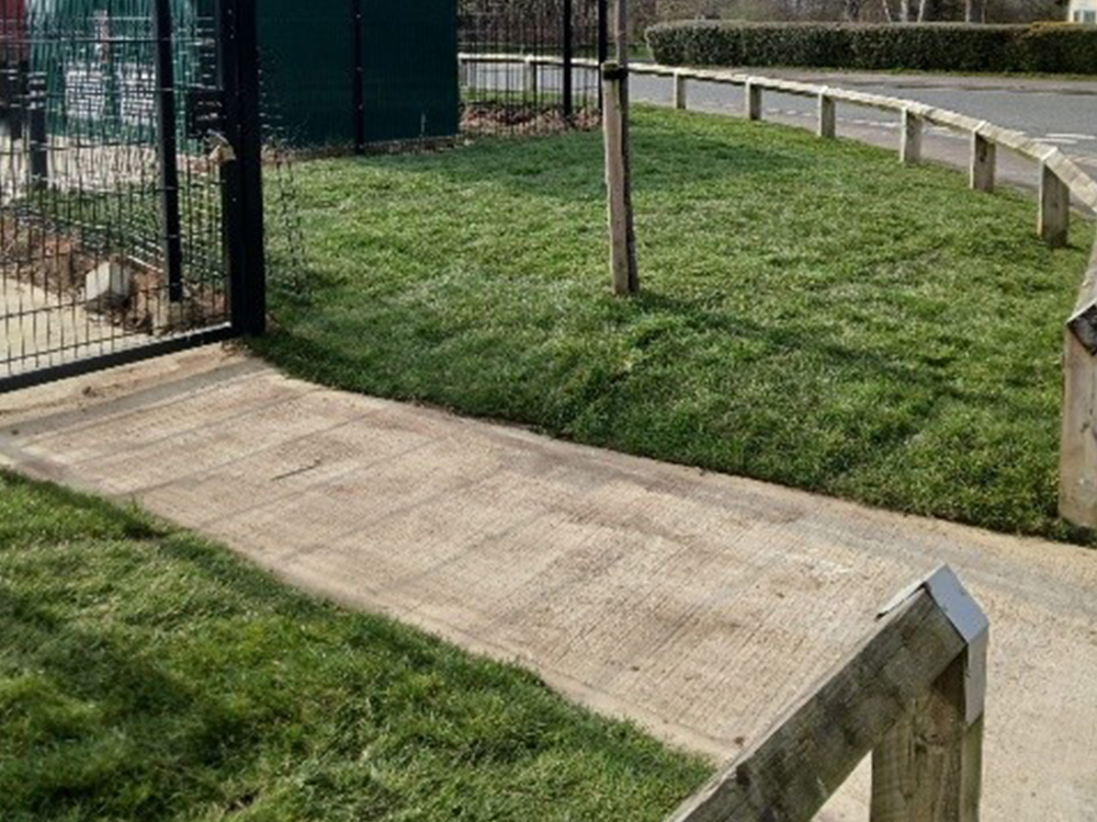 This existing grounds maintenance client in Castleford needed their tired external areas transforming into a cleaner, brighter and more professional landscape scheme.
