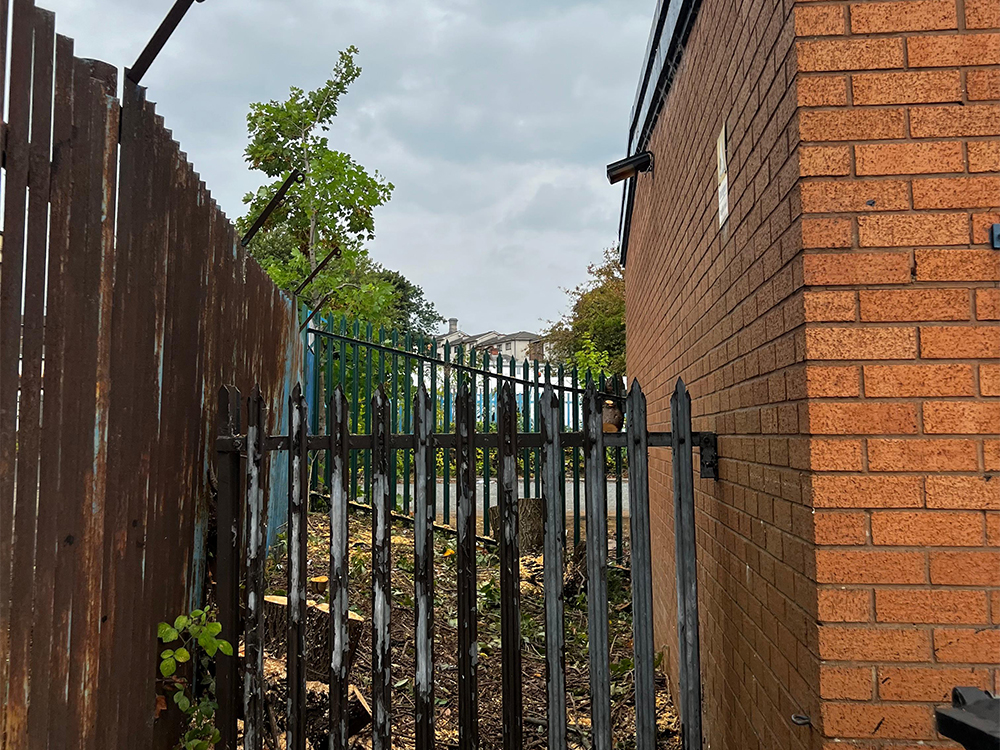 We refreshed the planting, replaced damaged trees and restored lawn areas on this industrial unit site in Chesterfield.